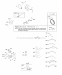 Alternator Ignition Diagram and Parts List for 203437-0041-E1  Briggs and Stratton Engine